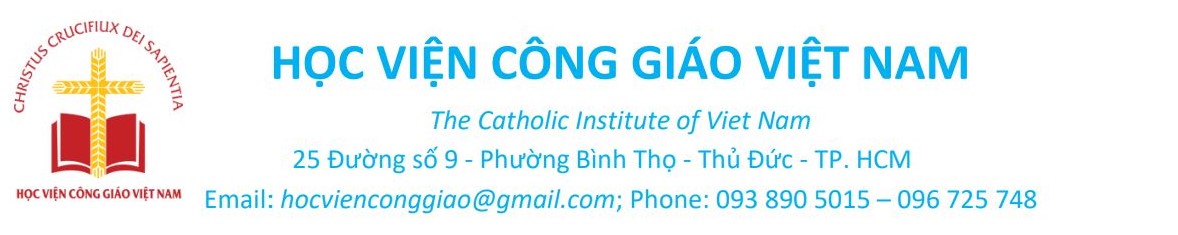Học viện Công giáo Việt Nam thông báo tuyển sinh cử nhân thần học và cao học thần học 2023 - 2024