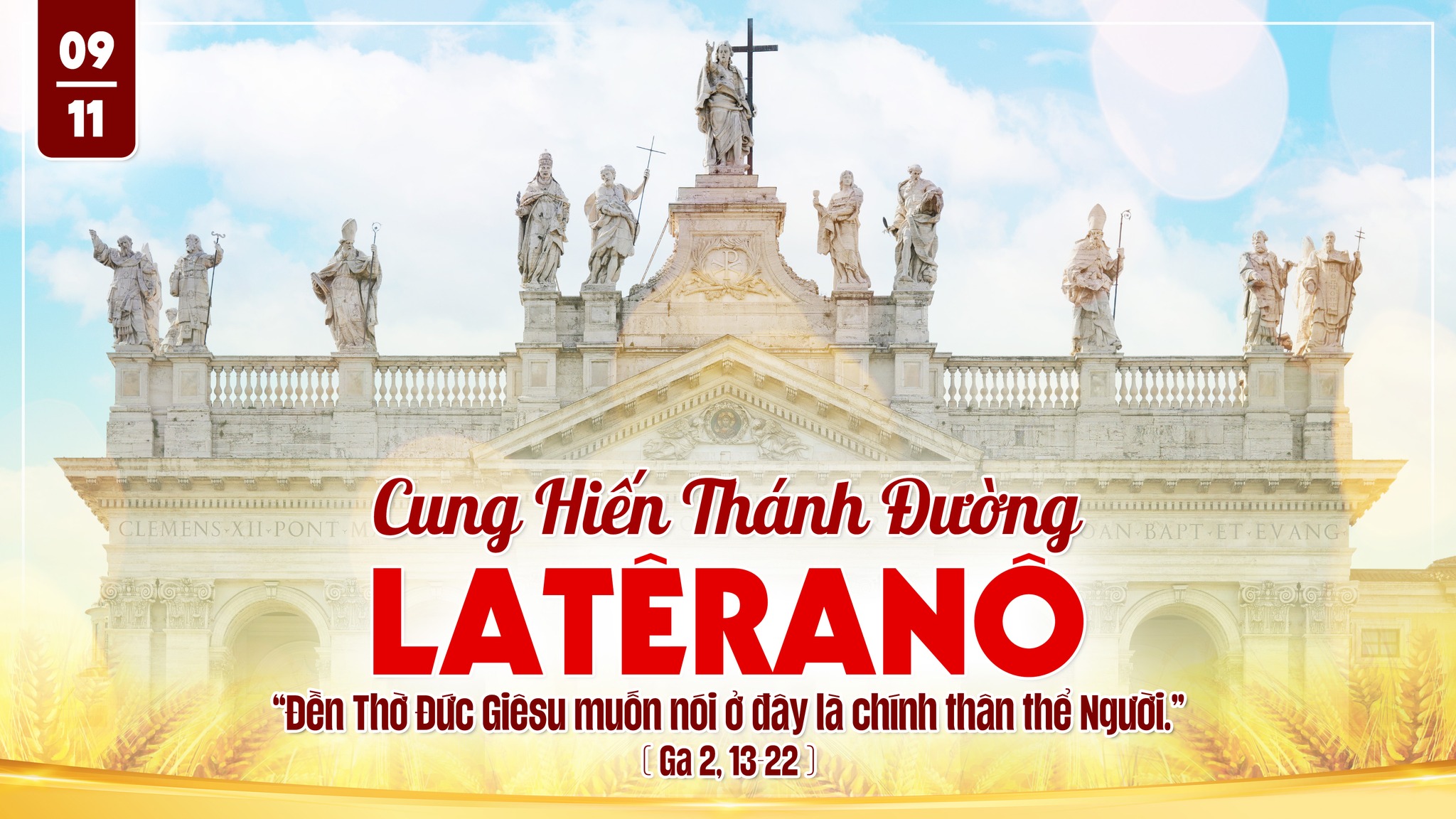 Lễ Cung Hiến Đền Thờ: Latêranô và những ngôi đền Thờ