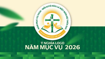 Logo Năm Mục Vụ 2026: Mỗi Kitô Hữu Là Một Môn Đệ Thừa Sai